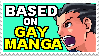 ace attorney 'BASED ON GAY MANGA' stamp