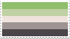 aromantic pride flag stamp