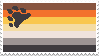 bear pride flag stamp
