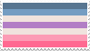 alternate bigender pride flag stamp (pink and purple)