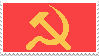 communist hammer and sicle stamp