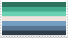 gay man pride flag (blue and green)