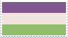 genderqueer pride flag stamp