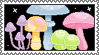 mushrooms stamp by stxmps