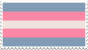 trans pride flag stamp